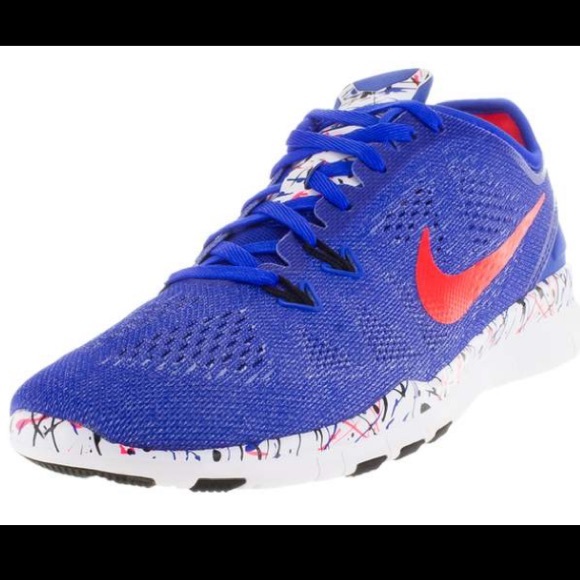 Nike Free 5.0 Blue & Crimson Training Shoe - Picture 2 of 11